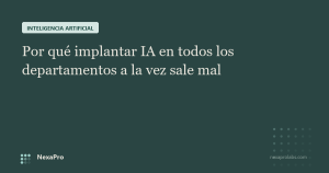 implantar IA en todos los departamentos