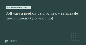 software a medida para pymes